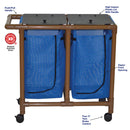 MJM International WoodTone Double Bag Hamper