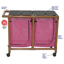 MJM International WoodTone Double Bag Hamper