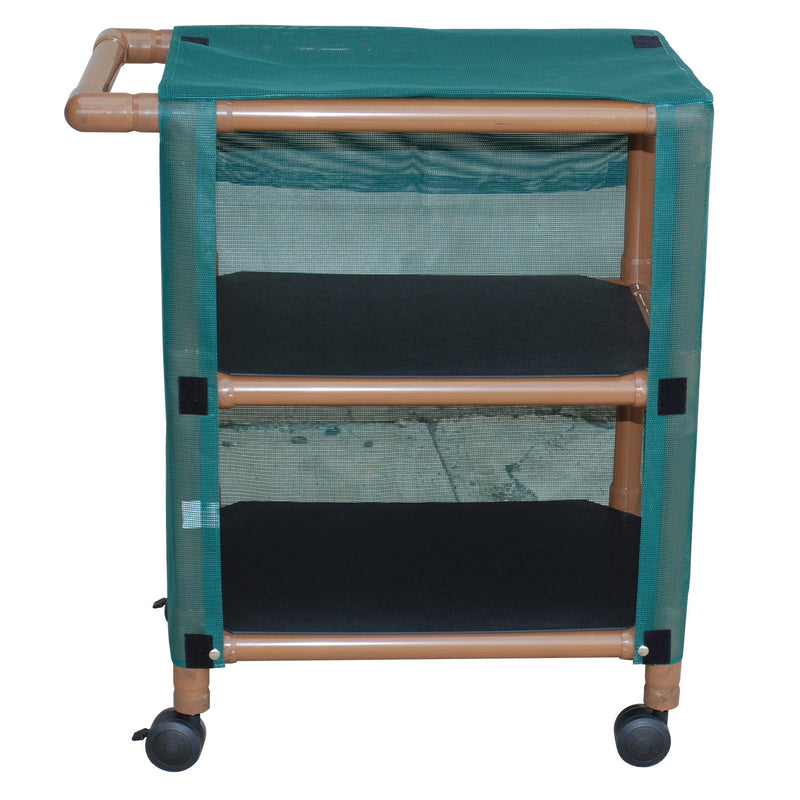 MJM International Two Shelf Linen Cart