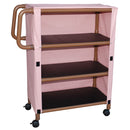 MJM International Three Shelf Linen Cart