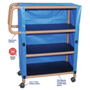 MJM International Three Shelf Linen Cart