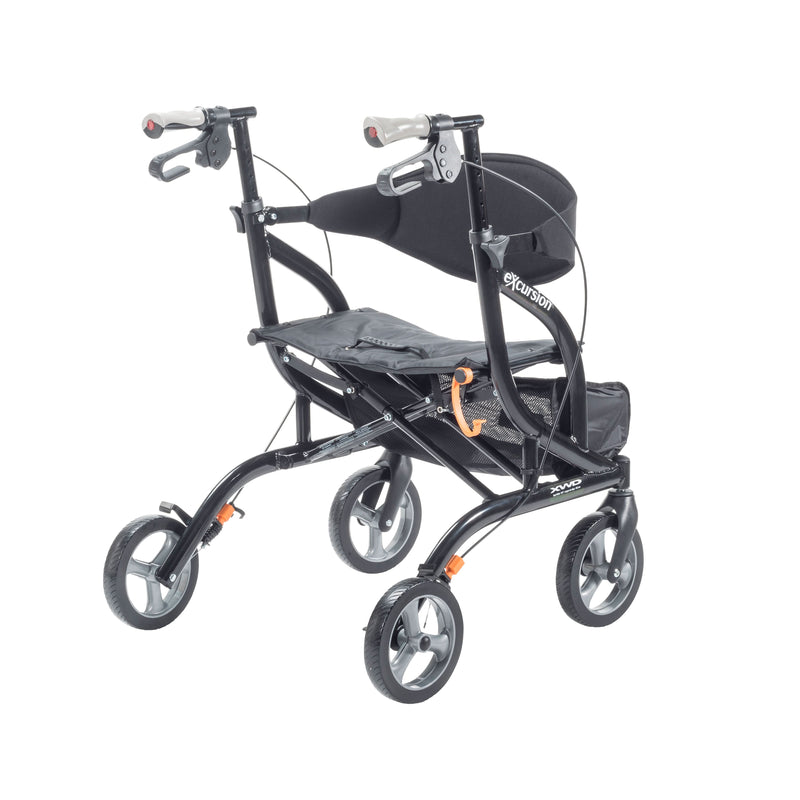 Drive Medical eXcursion XWD Heavy Duty Rollator Rolling Walker