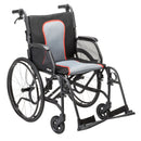 Drive Medical Silver Sport 1 Wheelchair with Full Arms and Swing away Removable Footrest