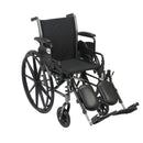 Drive Medical Cruiser III Light Weight Wheelchair with Flip Back Removable Arms