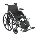 Drive Medical Viper Wheelchair with Flip Back Removable Arms