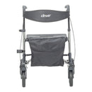 Drive Medical Compact Folding Rollator Rolling Walker, Grey/Black