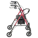 Drive Medical Adjustable Height Rollator Rolling Walker with 6" Wheels