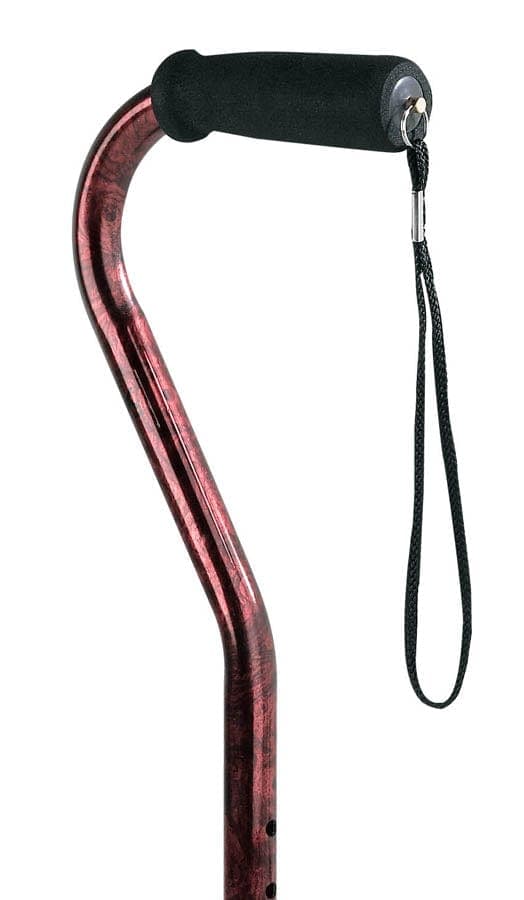 Compass Health Canes Compass Health Carex Designer Offset Cane - Red