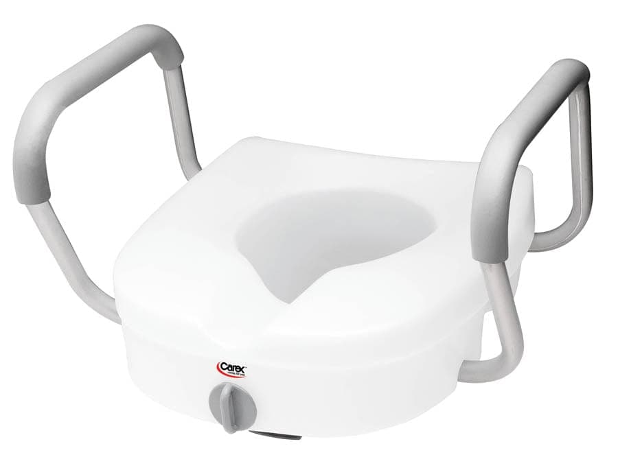 Compass Health Raised Toilet Seats Compass Health Carex E-Z Lock Raised Toilet Seat W/ Adjustable Armrests