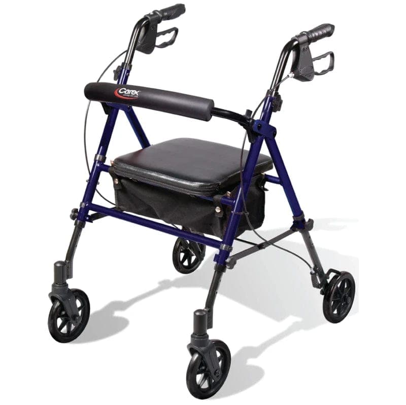 Compass Health Rollators Compass Health Carex Step 'N Rest Aluminum Rollator, Black