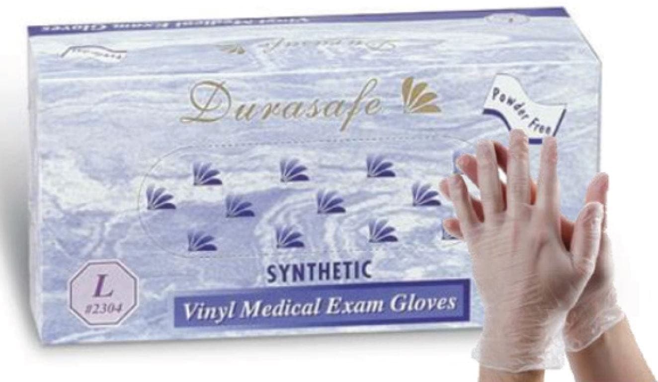Compass Health Infection Prevention Compass Health Durasafe Vinyl Gloves, Large