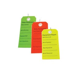 Compass Health Cylinder Accessories Compass Health Equipment Tag Multipack (Clean, Dirty, and Repair), 750/CS