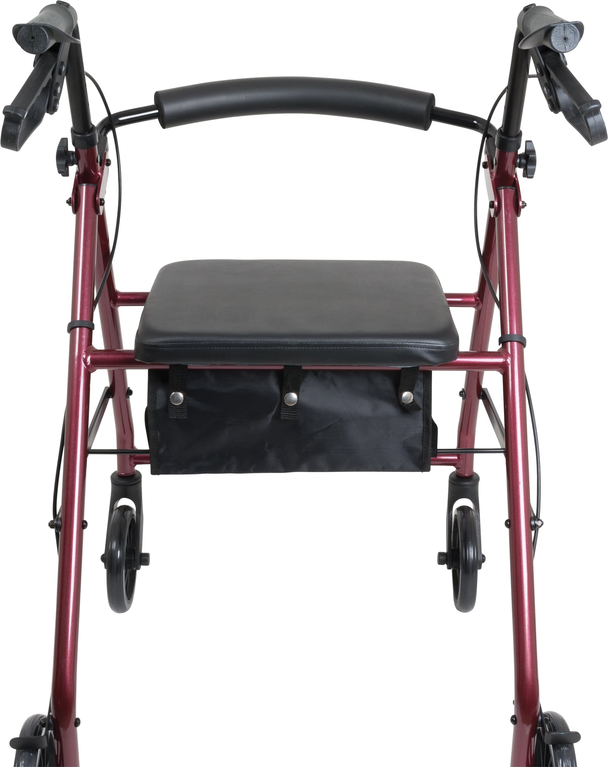 Compass Health Rollators Compass Health ProBasics Aluminum Rollator with 6-inch Wheels, Burgundy