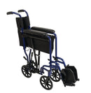 Compass Health ProBasics Wheelchairs Compass Health ProBasics Aluminum Transport Wheelchair, 19-inch, Blue