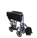 Compass Health ProBasics Wheelchairs Compass Health ProBasics Aluminum Transport Wheelchair, 19-inch, Blue