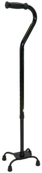 Compass Health Canes Compass Health ProBasics Bariatric Quad Cane, Small Base (Black),