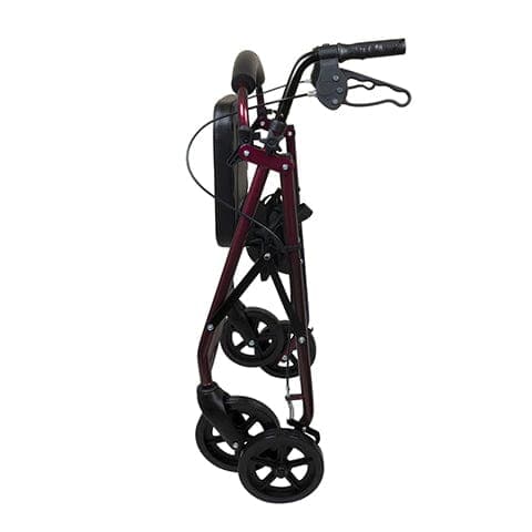 Compass Health Rollators Compass Health ProBasics Deluxe Aluminum Rollator with 8-inch Wheels, Burgundy