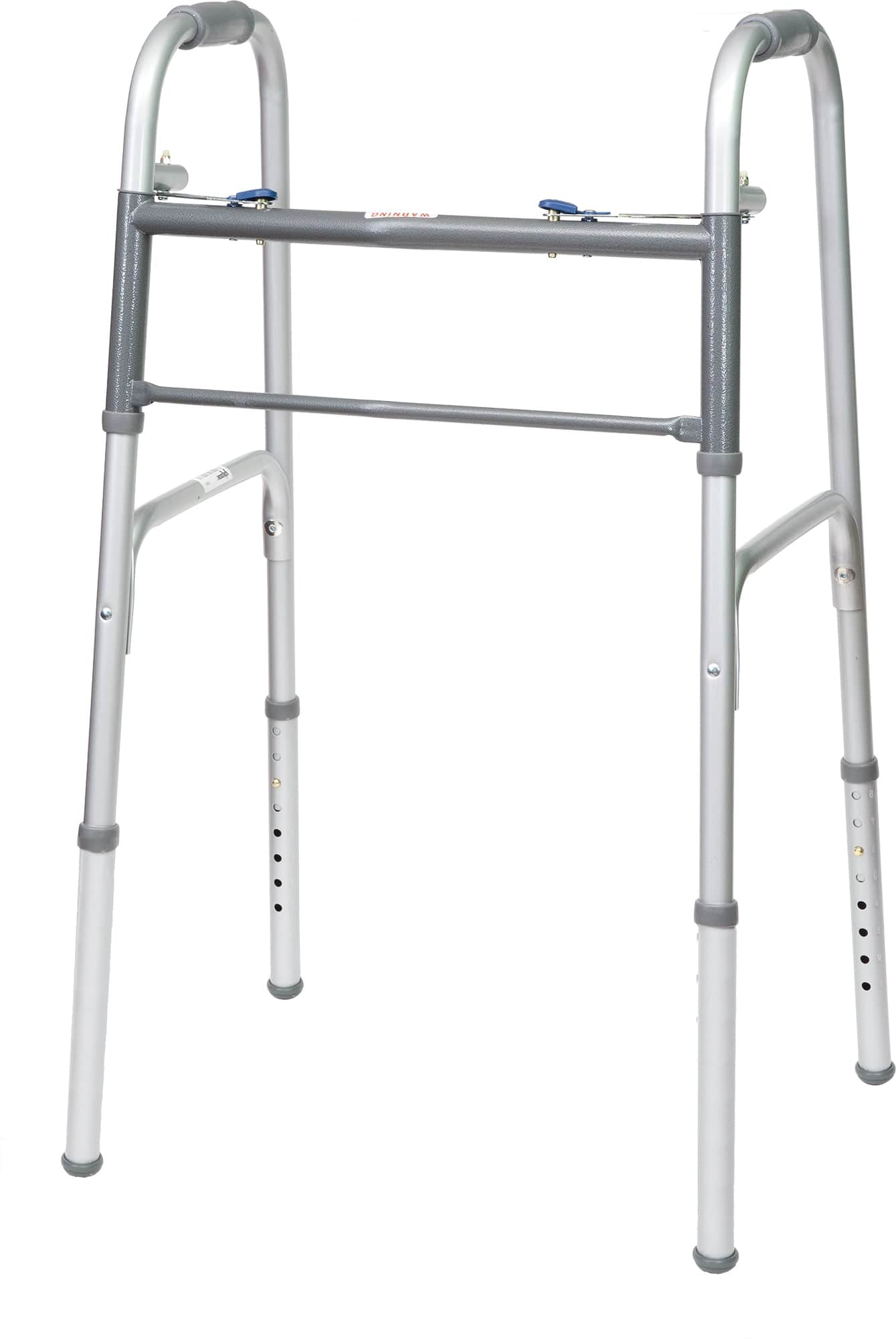 Compass Health Walkers Compass Health ProBasics Economy Two-Button Folding Steel Walker, (Adult)