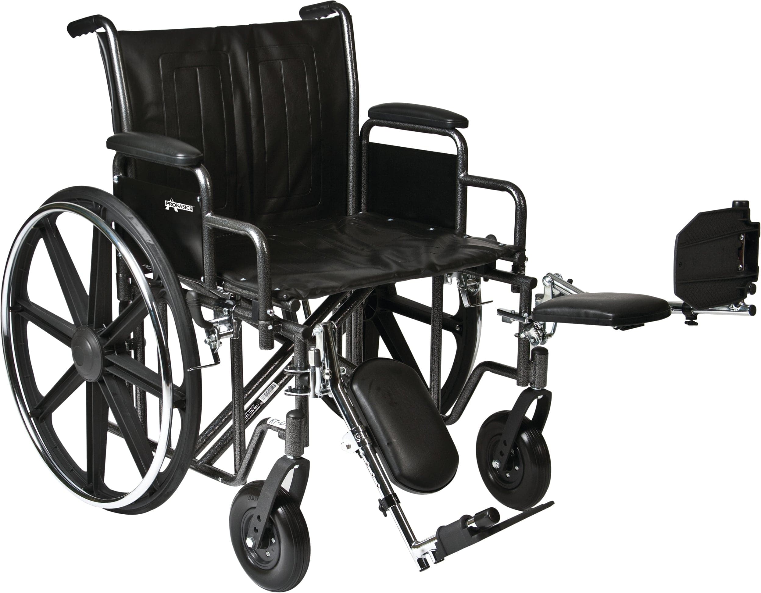 Compass Health K7 Wheelchairs Compass Health ProBasics Heavy Duty K0007 Wheelchair, 26" x 20" Seat with Footrests,