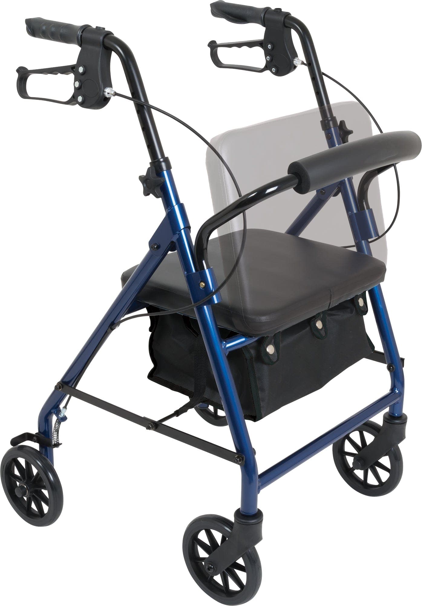 Compass Health 6 Inch Aluminum Rollators Compass Health ProBasics Junior Rollator with 6-inch Wheels, Blue