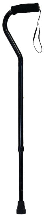 Compass Health Canes Compass Health ProBasics Offset Cane with Strap (Black),