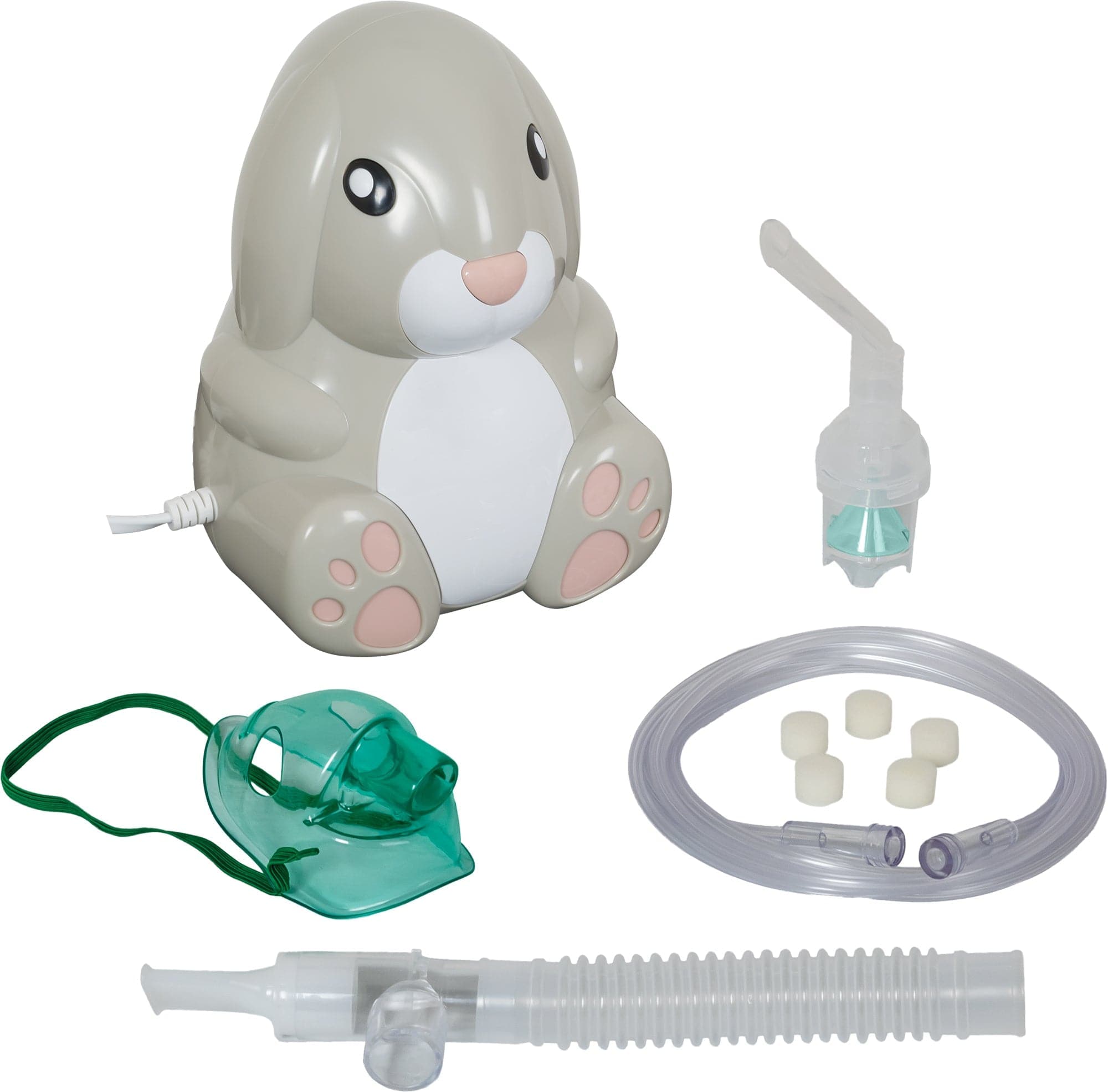 Compass Health Pediatric Compressors Compass Health Roscoe Bunny Pediatric Nebulizer System with Disposable Neb Kit