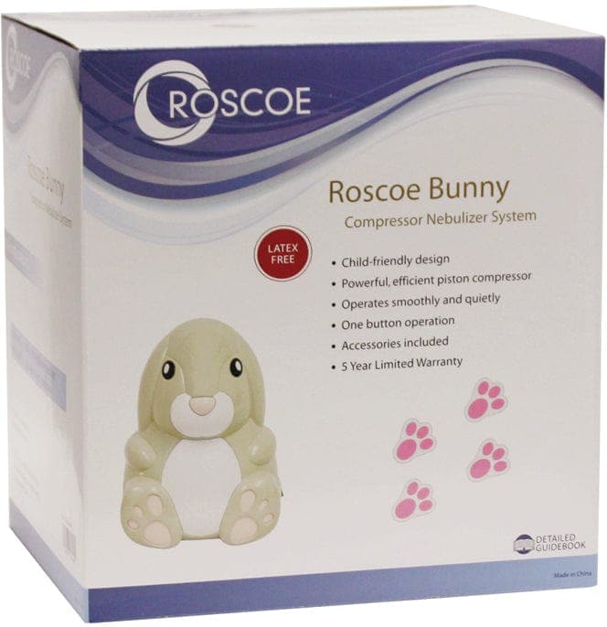 Compass Health Pediatric Compressors Compass Health Roscoe Bunny Pediatric Nebulizer System with Disposable Neb Kit