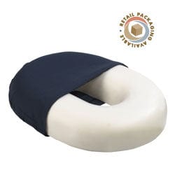 Compass Health Invalid Compass Health Roscoe Invalid Ring with Navy Cloth Cover (16")