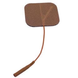 Compass Health Premium Electrodes Compass Health Self-Adhesive Electrodes, 2" x 2" Tan Cloth with Tyco Gel