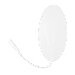 Compass Health Premium Electrodes Compass Health Self-Adhesive Electrodes, 2" x 4" White Foam Oval, Foil Pouch