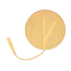 Compass Health Premium Electrodes Compass Health Self-Adhesive Electrodes, 3" Round Tan Cloth, Foil Pouch
