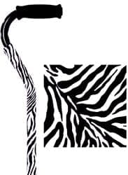 Compass Health Parts/Accessories Compass Health Viverity Cane Expressions Cover - Zebra Print