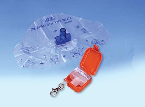 Complete Medical Emergency & First Aid Products ADC Corporation Adsafe CPR Face Shield Plus w/Mouthpc & 1-Way Valve Orange