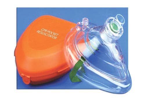 Complete Medical Emergency & First Aid Products ADC Corporation CPR Pocket Mask W/Hard Case & One-Way Valve & O2 Inlet