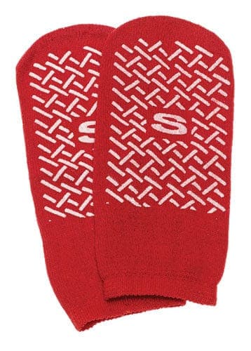 Complete Medical Aids to Daily Living Bell Medical Services Slipper Socks; Small  Red Pair Child Size 4-6