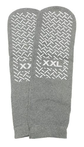 Complete Medical Aids to Daily Living Bell Medical Services Slipper Socks; XXL Grey Pair Men's 12-13