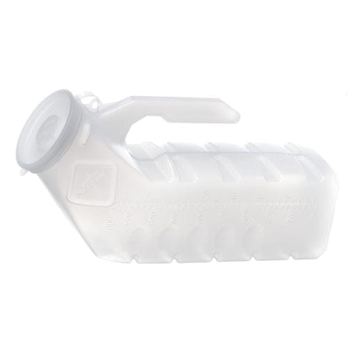 Complete Medical Convalescent Care Bell Medical Services Urinal Male w/Cover Disposable Translucent