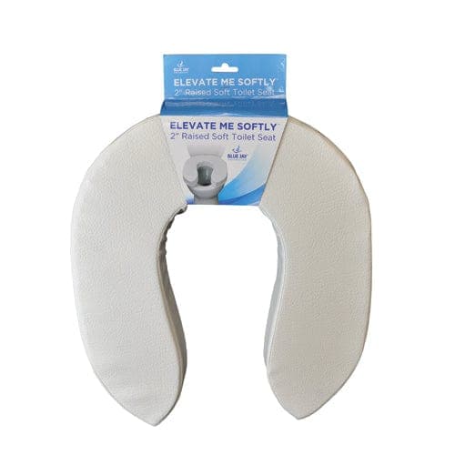 Complete Medical Bath Care Blue Jay An Elite Health Care Brand ELEVATE ME SOFTLY Blue Jay 2  Raised Soft Toilet Seat