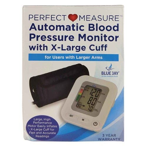 Complete Medical Blood Pressure Blue Jay An Elite Health Care Brand Full Automatic Blood Pressure w/Extra Large Cuff & 4 AA Batt