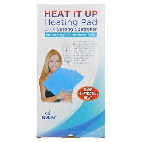 Complete Medical Hot & Cold Therapy Blue Jay An Elite Health Care Brand Heating Pad 12 x15   Moist/Dry 4 Position Switch  Auto-Off