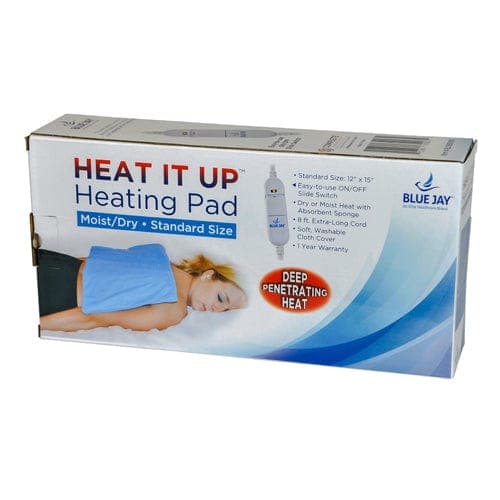 Complete Medical Hot & Cold Therapy Blue Jay An Elite Health Care Brand Heating Pad 12 x15   Moist/Dry On/Off Switch