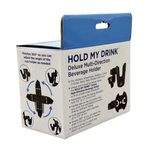 Complete Medical Mobility Products Blue Jay An Elite Health Care Brand Hold My Drink Dlx Multi-Direct Beverage Cup Holder Blue Jay