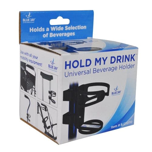 Complete Medical Mobility Products Blue Jay An Elite Health Care Brand Hold My Drink Universal Cup & Beverage Holder  BlueJay Brand