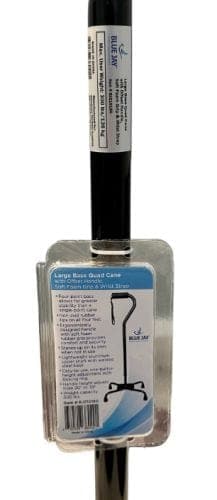 Complete Medical Mobility Products Blue Jay An Elite Health Care Brand Quad Cane  Large Base  Black by Blue Jay Brand