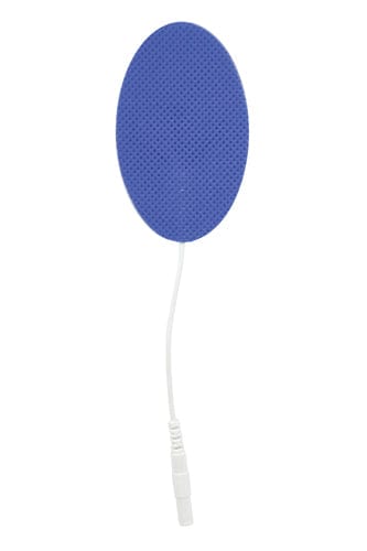 Complete Medical Electrotherapy Blue Jay An Elite Health Care Brand Reusable Electrodes  Pack/4 1.5 x2.5  Oval  Blue Jay Brand