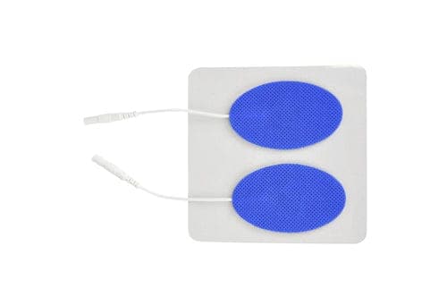 Complete Medical Electrotherapy Blue Jay An Elite Health Care Brand Reusable Electrodes  Pack/4 1.5 x2.5  Oval  Blue Jay Brand