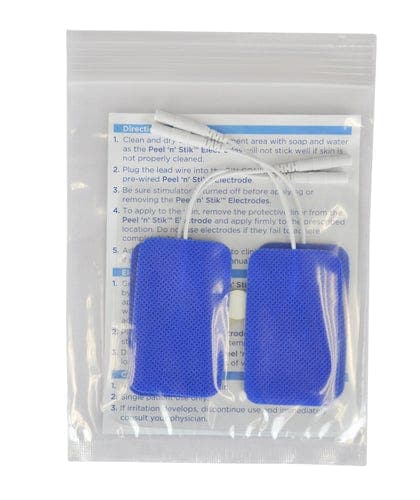 Complete Medical Electrotherapy Blue Jay An Elite Health Care Brand Reusable Electrodes  Pack/4 1.5 x2.5 Rctngle BlueJay Brand