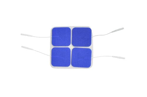 Complete Medical Electrotherapy Blue Jay An Elite Health Care Brand Reusable Electrodes  Pack/4 2 x2  Square  Blue Jay Brand