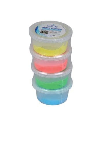 Complete Medical Exercise & Physical Therapy Blue Jay An Elite Health Care Brand Squeeze 4 Strength  2 oz. Hand Therapy Putty   Set of 4