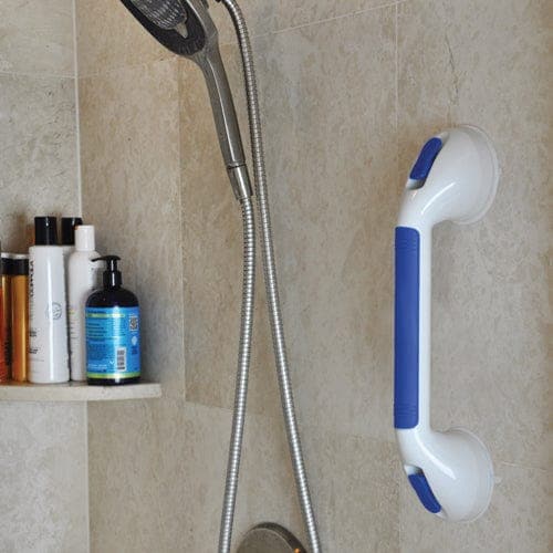 Complete Medical Bath Care Blue Jay An Elite Health Care Brand Suction Grab Bar  16.25  L Non-Adjustable